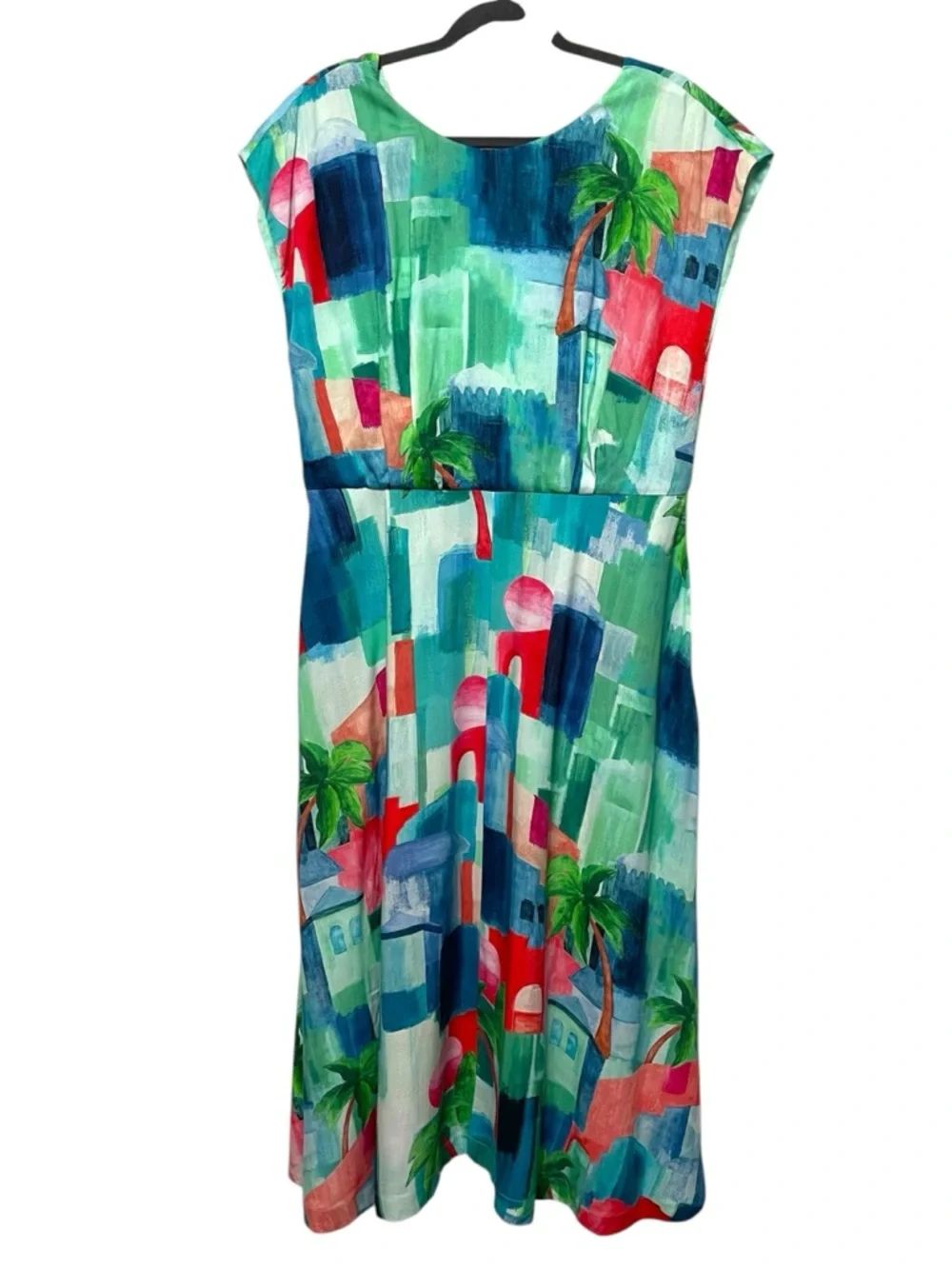 Nwt Emily & Fin Elodie Midi Dress - Marrakech Landscape Xl — image 2 of 8